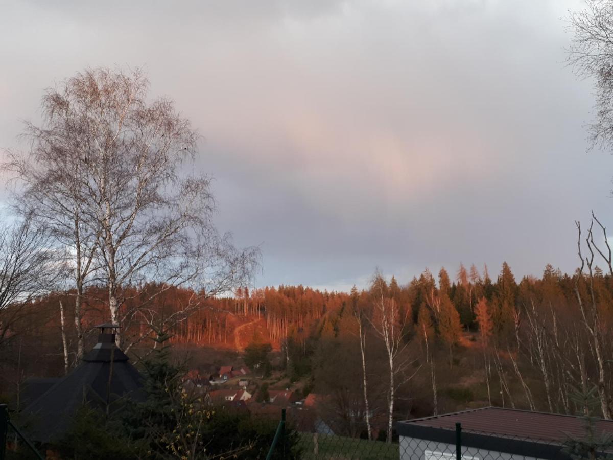 Behagliches Ferienhaus Zaunkoenig -Mit Kamin Und Sauna Tanne Bagian luar foto
